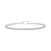 Colar Choker Oval De Cristal Dourado Para Mulheres, Joias De Moda Para Casamento Com Zircônia