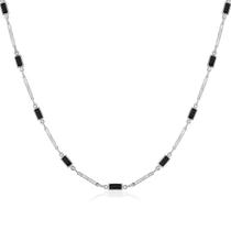 Colar Choker Pedras Banhada a Prata Colar Choker Pedras Banhada a Prata