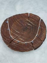 Colar Choker Prata925 Zircônias Onix