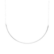 Colar Choker Rígida Para Berloques Banhado a Prata Colar Choker Rígida Para Berloques Banhado a Prata