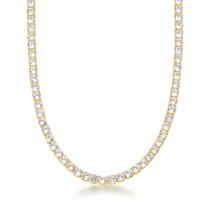 Colar Choker Riviera 4mm Banhada a Ouro 18k