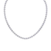 Colar Choker Riviera Pedras Brancas P Banhado Prata 925 Colar Choker Riviera Pedras Brancas P Banhado Prata 925