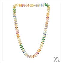 Colar Choker Riviera Zircônia Color