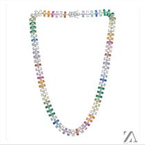 Colar Choker Riviera Zircônia Color