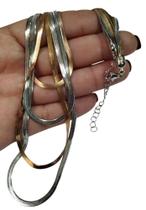 Colar Choker Serpentina Herringbone 4 camadas em Aço inox Colar Choker Serpentina Herringbone 4 camadas em Aço inox