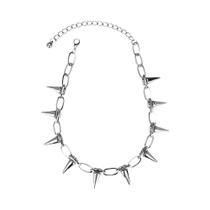 Colar Choker Unissex De Metal Com Espinhos Estilo Punk Gótico Com Rebites Joia Para Noite E Balada Colar Choker Unissex De Metal Com Espinhos Estilo Punk Gótico Com Rebites Joia Para Noite E Balada
