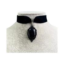 Colar Choker Vintage Gótico AB Colorido Para Mulheres, Acessórios De Joias Em Metal Com Estampa De