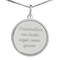 Colar Círculo Coleção Personalizável em Prata 925
