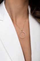 Colar círculo cravejado