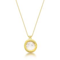 Colar circulo madre pérola - 45 cm