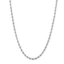 Colar CLASICOMIS Silver com corrente de corda de aço inoxidável 3mm/4mm