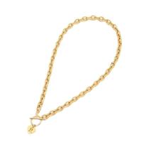 Colar Clássico Feminino Com Letra Inicial Em Aço Inoxidável Com Fecho De Toggle Presente De Joias