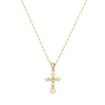 Colar com Crucifixo Folheado Cruz Colar com Crucifixo Folheado Cruz