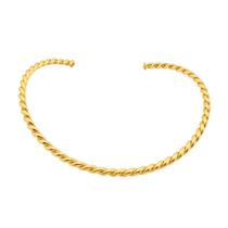 Colar com design torcido banhado em ouro 18k Colar com design torcido banhado em ouro 18k