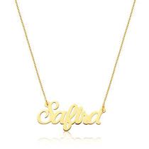 Colar com Nome de Ouro 18k personalizável