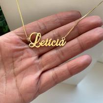 Colar com nome Personalizada no corte ao Laser