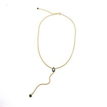 Colar com pedra Esmeralda E Dourado - Farida Nesi Design Colar com pedra Esmeralda E Dourado - Farida Nesi Design