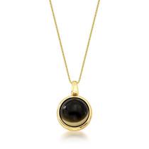 Colar com pedra redonda