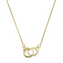 Colar com pingente Algema Banhado a Ouro 18k