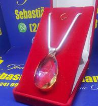 Colar com Pingente Colar Prata 925 Peso 4.20 Gramas 40 Cm x 2 mm e Pingente 40 mm x 22 mm Pingente Prata 950 Peso 10.40