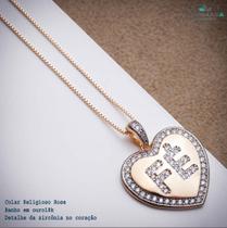 Colar com Pingente Coração Fé