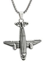 Colar com Pingente de Avião Aviação Design Vintage Colar com Pingente de Avião Aviação Design Vintage
