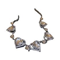 Colar Com Pingente De Coração De Cristal Brilhante Para Mulheres, Conjunto De Joias Para Festa E