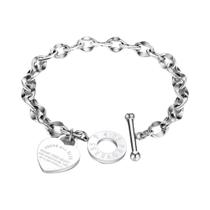 Colar Com Pingente De Coração Em Aço Inoxidável Titânio Clássico Amor Bíblia Provérbios 423 Corrente