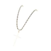 Colar Com Pingente De Cruz Minimalista Em Ouro Unissex, Nova Joia Para Homens E Mulheres