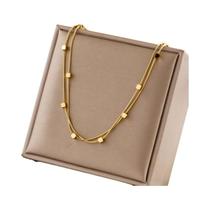 Colar com Pingente de Cubo Pequeno em Aço Inoxidável 316L - Ouro e Prata