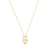 Colar com Pingente de Filha Menina Com Zirconias banhado em ouro 18k mãe filhos