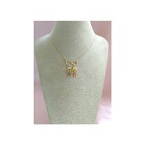 Colar com Pingente de Filhos Casal, Duas Meninas, Dois Meninos Banhado a Ouro 18k Colar com Pingente de Filhos Casal, Duas Meninas, Dois Meninos Banhado a Ouro 18k