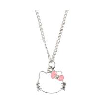 Colar Com Pingente De Laço Hello Kitty Para Mulheres E Homens, Joias De Moda, Presentes, Metal KT