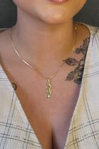 Colar com Pingente de Menino Banhado em Ouro 18k Colar com Pingente de Menino Banhado em Ouro 18k