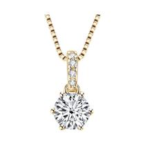 Colar Com Pingente De Moissanite De 2 Quilates Cor D Para Mulheres, Corrente De Prata Esterlina 925
