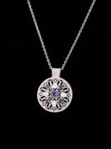 Colar com pingente De Pedra Do Arco-íris Místico