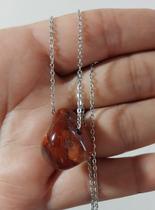 Colar com Pingente em Cornalina