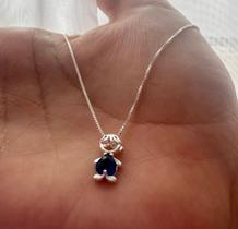 Colar Com Pingente em Formato de Menino Prata 925 Colar Com Pingente em Formato de Menino Prata 925