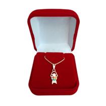 Colar Com Pingente Filha Menina Autista Folheado A Ouro Colar Com Pingente Filha Menina Autista Folheado A Ouro