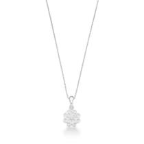 Colar com pingente Flor Prata 925