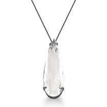 Colar Com Pingente Gota Transparente