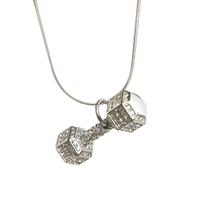 Colar com pingente halter beauty cravejado Colar com pingente halter beauty cravejado
