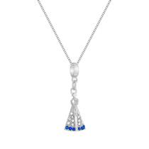 Colar com Pingente Nossa Senhora Aparecida Banhado a Prata 925 Corrente Feminina Religiosa