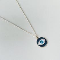 Colar com Pingente Olho Grego com Stráss Colar com Pingente Olho Grego com Stráss