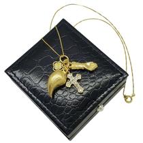 Colar Com Pingente Patuá Banho De Ouro 18k 4746