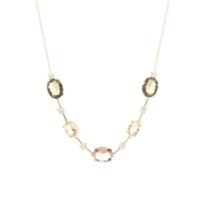 Colar com Rodolita, Peridoto e Morganita Colar com Rodolita, Peridoto e Morganita