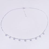 Colar com zircônias cristal 40 cm Colar com zircônias cristal 40 cm