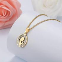 Colar concha serise feminino, colar de aço inoxidável, pingente, presente de joia feminina - HOBBORN Colar concha serise feminino, colar de aço inoxidável, pingente, presente de joia feminina - HOBBORN
