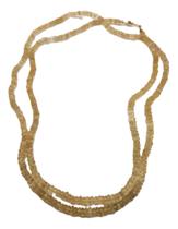 Colar Contas De Citrino Facetados Naturais Amarelo Ouro 18k Colar Contas De Citrino Facetados Naturais Amarelo Ouro 18k