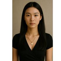 Colar Coração Folheado Presente Romântico